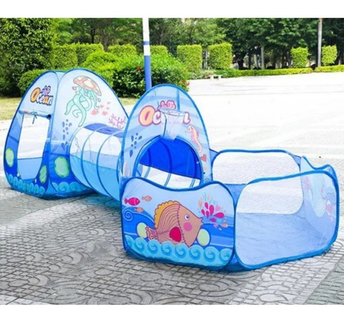 Imagen 2 de 4 de Piscina De Pelotas Carpa Tunel Parque Infantil Juego Niños