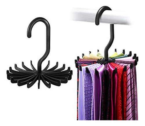 2 Pack Updated Twirl Tie Rack Belt Hanger Holder Hook F...