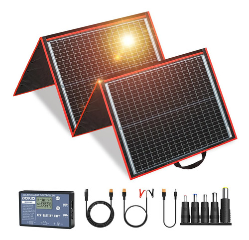 Dokio Kit Panel Solar Portátil 160w 18v Con Usb