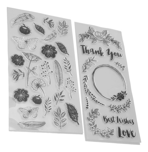 Sellos De Silicona Para Hacer Tarjetas, 2 Unidades, Con Esta