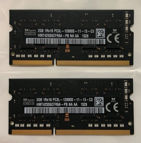 Memorias Ram Originales 2x2gb Para Macbook Pro.