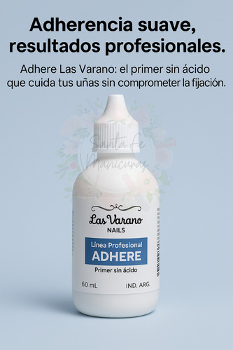 Adhere Las Varano 60ml Uñas Esculpidas Y Semipermanentes