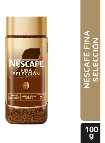 Café Instantáneo Liofilizado Nescafé Fina Selección 100g