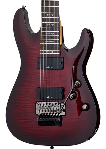 Schecter Demon-7 Fr Crb Guitarra Eléctrica 7 Cuerdas Red