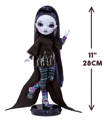 Rainbow High Shadow High Muñeca Reina Glitch Crowne.