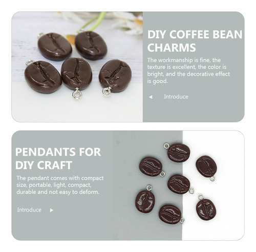 Colgante De Granos De Café Simulados, 10 Unidades