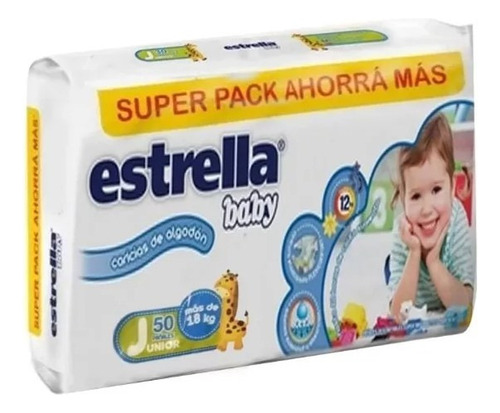 Estrella Baby Super Pack Ahorro Junior X 50u Mas De 18kg