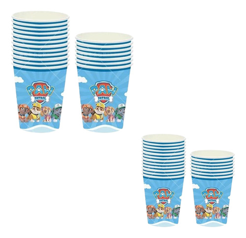 Pack 10 Vasos De Cumpleaños Paw Patrol - Glovers