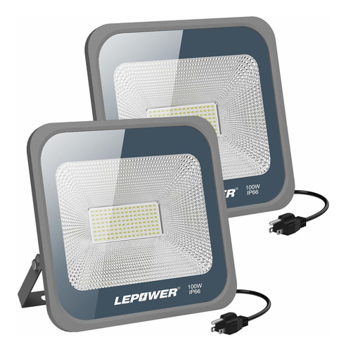 Lepower Juego De 2 Luces Led De 100 W 10000 Lm Luz De Trabaj