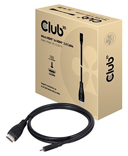 Club3d Cac 1351 Micro Hdmi To Hdmi 2.0 4k60hz Cable