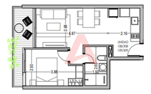 Pocitos Nuevo Apartamento En Alquiler De 1 Dormitorio A Pasos Wtc Y Mar - A Estrenar!!