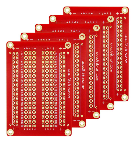 Gikfun Solder-able Breadboard Gold Plated Finish Proto Boar.