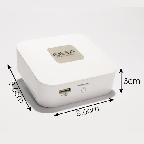 Kit Fácil Bsa Aw4-b Preta+amplificador Bluetooth/usb/sd Card