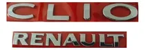 Comprar Emblemas Clio Renault Letreiro Cromado 2012 Acima (kit 2 Pçs