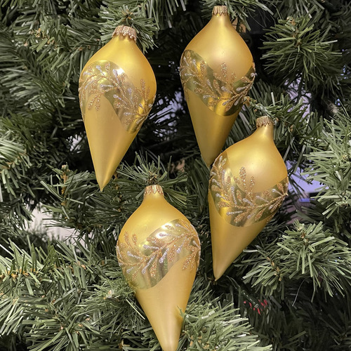 Adornos De Cristal Para Árbol De Navidad 4 Piezas Esferas