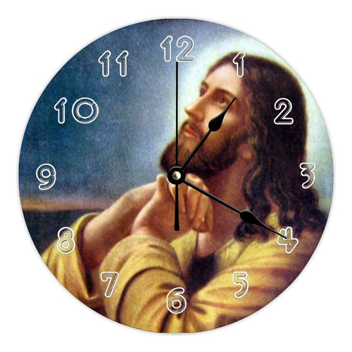 Reloj De Pared Con Tematica De Jesus, Oracion, Cristo, Dios