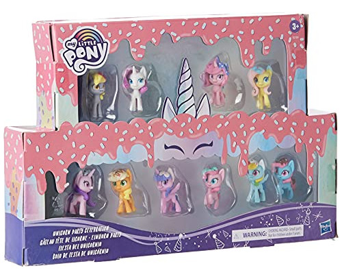 Figuras Miniatura My Little Pony Fiesta Unicornio 10-pack