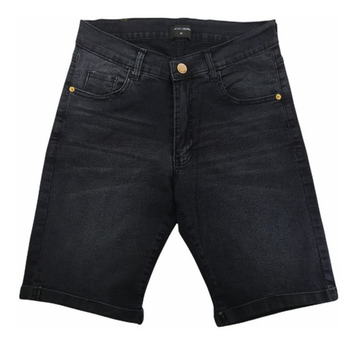 Bermuda De Jeans Chupín Elastizada Hombre