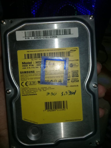 Hd 500gb Samsung Model: Hd502hj
