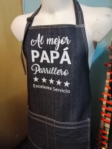 Delantal Pechera Parrillero Papá