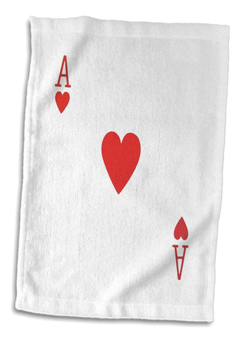 3d Rose Ace Playing Red Heart Suit-regalos Para Jugadores De