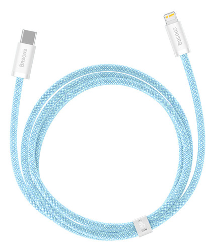 Cabo Turbo Baseus P/ iPhone Usb-c P/ Lightning 20w 1m Azul
