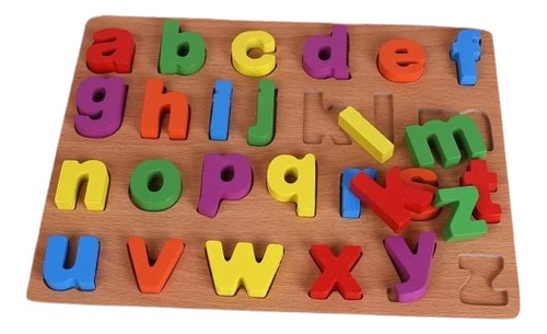 Quebra-cabeça De Encaixe - Letras Divertidas Minúsculo