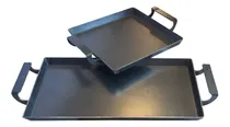 Comprar Combo Planchas Biferas De 1 Y 2 Hornallas | Attikus Color Negro