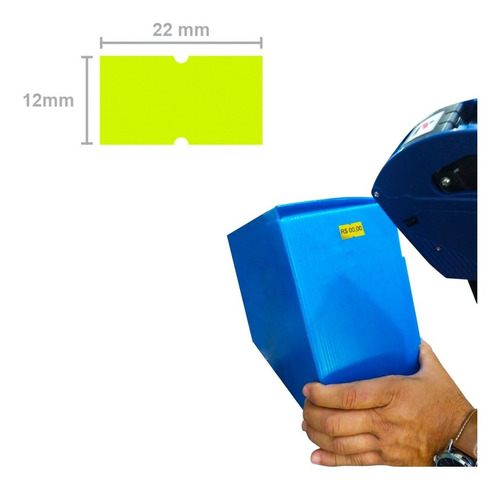 Imagem 4 de 4 de Etiqueta Mx5500 Amarelo Fluorescente Caixa 100 Rolos