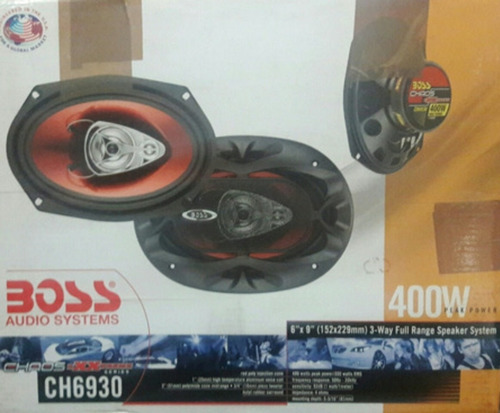 Cornetas De 6x9 Boss 3 Vias 400 W