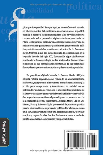Imagen 2 de 2 de Tocqueville En El Fin Del Mundo - Gabriela Rodriguez Rial
