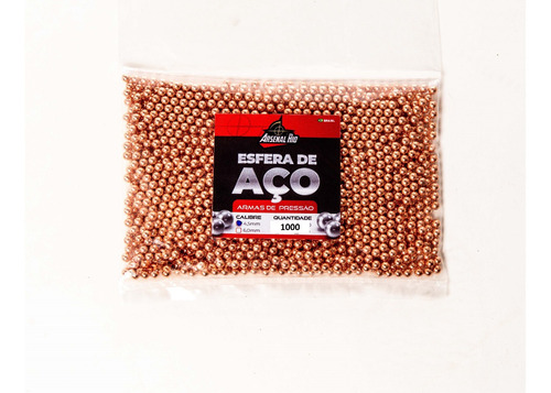 Imagem 2 de 7 de 1000 Esferas De Aço 4.5mm Para Pistola C11 Airgun 4.5mm Co2