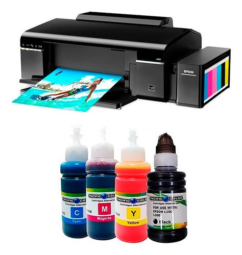 Pack De Tinta Impresora 4 Botellas Cmyk Compatible Bro/ep/hp