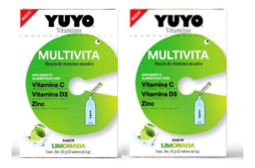 Bebida Multivita Yuyo Limonada 2 Pack 