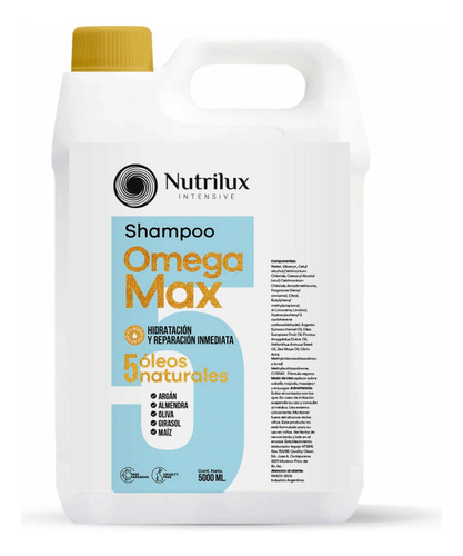 Shampoo Nutritivo X 5 Litros Cremoso - Hidratante Nutrilux