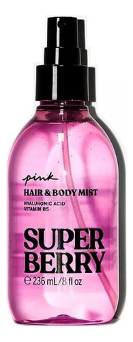 Victoria's Secret Pink Body Mist Super Berry 236ml Xchws P Volumen De La Unidad 236 Fl Oz