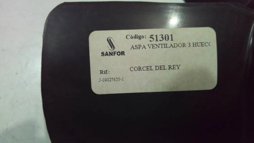Aspa Ventilador Motor Ford Corcel Del Rey 1.6 1980-1986 3h