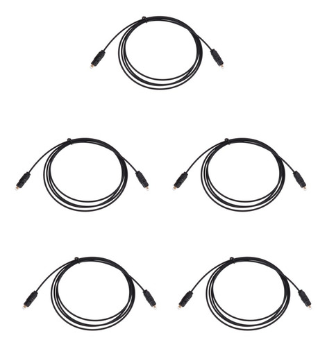 Imagen 2 de 5 de Cable De Audio Digital 5x Tos Fibra Óptica Od2.2 Para