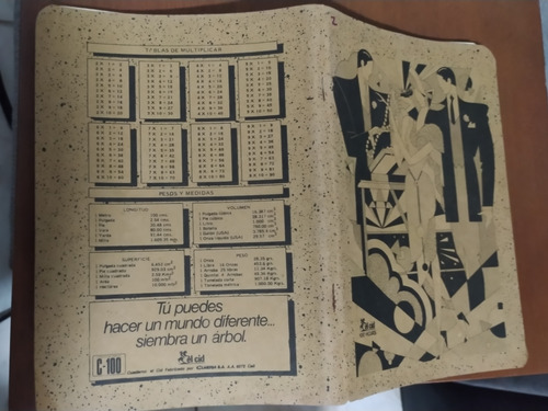 Cuaderno El Cid Hoja Amarrilla Rayado Clásico Años 80