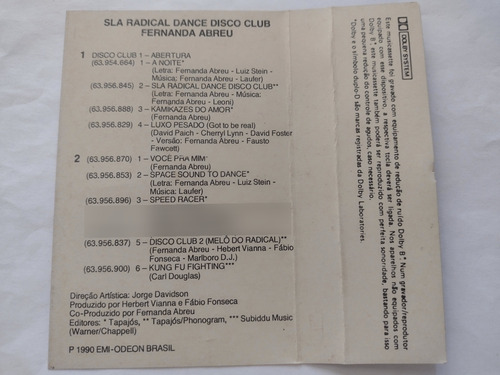 Fernanda Abreu Sla Radical Dance Disco Club Estandar (Usado)