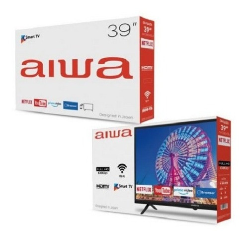 Imagen 2 de 3 de Smart Tv 39 Pulgadas Aiwa Hdmi Wifi Netflix Youtube Garantia