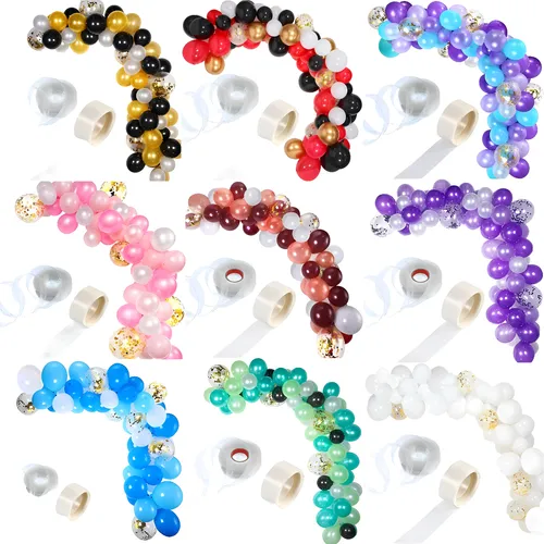 comprar Arco De 100 Globos Perlados Con Confetti + Cintas Decoracion