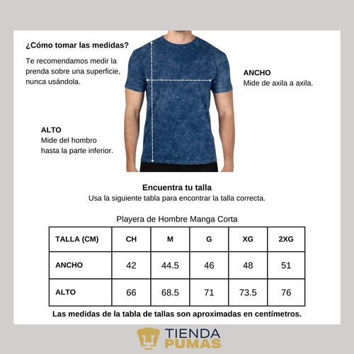 Playera Deportiva Hombre Deslavada Pumas Unam Retro Dorado V