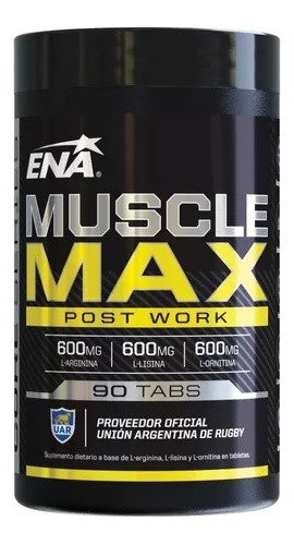 Comprimidos Para Crecimiento Muscular Ena Muscle Max 90 Ct