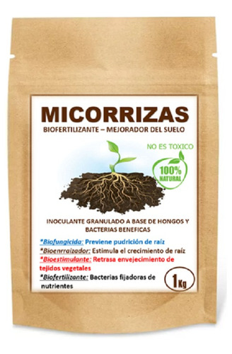 Micorrizas  Azospirillum, Bacillus Subtillis. Trichoder 1kg