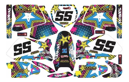 Kit Adesivo Moto Cross Trilha Compatível Drz 400 0,60mm 007