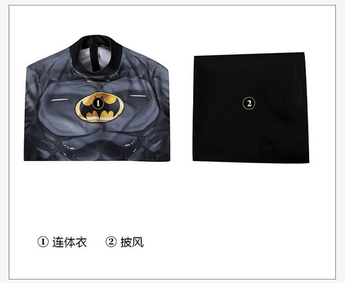 Batman Cos Animado De Una Sola Pieza Mallas Temporada 1 Cosplay Mono Traje De Capa