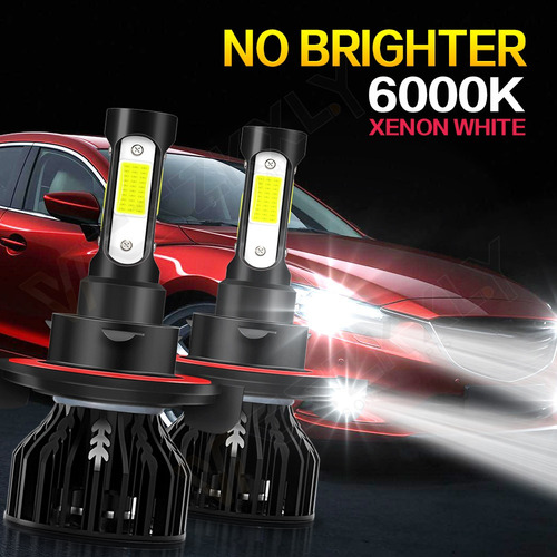 Un Par De Luces Led 9008 H13 De 4 Lados