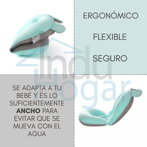 Imagen 3 de 7 de Cojin Malla Acolchada Para Tina Bañera De Bebe Ergonómica