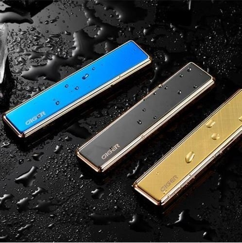 Imagen 2 de 10 de Encendedor Usb Recargable Slider Sin Fuego Varios Colores